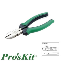 Szczypce tnące boczne 165mm, Proskit 1PK-067DS