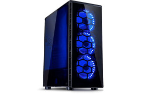 Inter-Tech CXC2 Blue Light | Midi Tower Case | Zwart