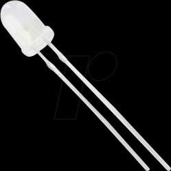 5034W2D-EHE-A LED 5mm, wired, white, 800 mcd, 60°