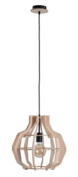 Lampa wisząca nowoczesna drewno 1xE27 BENTO NATURAL