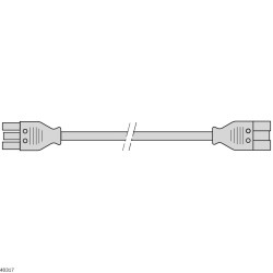 Przewód zasilania złącze A: IEC C5 złącze B: IEC C5 500mm