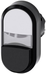 Siemens 3SU10003BB610AA0 3SU1000-3BB61-0AA0 Przycisk podwójny pierścień przedni z tworzywa sztucznego przycisk czarny, b