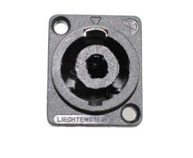 Gniazdo SPEAKON (spikon) - montaż do obudowy