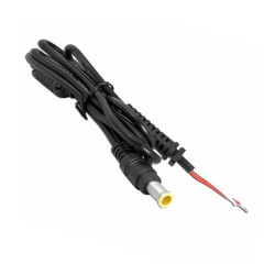 Wtyk DC 4,4/6,5 z przew.1,2m z pinem