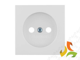 BERKER B.KWADRAT Płytka czołowa do gniazda bez uziemienia biały połysk 3961038999 HAGER