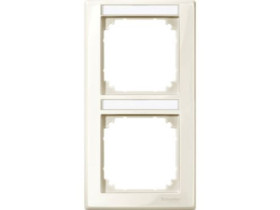 MERTEN M-SMART Ramka 2 podwójna z polem opisowym kremowy MTN470244 SCHNEIDER ELECTRIC