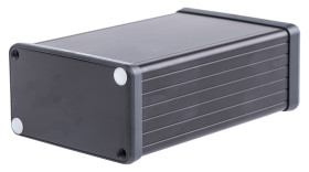 Obudowa Aluminium szerokość zew. 78 mm długość zew. 120 mm wys. zew. 43 mm Hammond IP54 Czarny