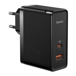 Baseus GaN5 Pro szybka uniwersalna ładowarka sieciowa GaN USB Typ C / USB 100W PD3.0, QC4.0+, AFC cz