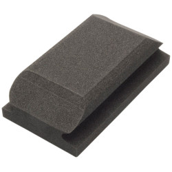 Flexipads World Class 56010 Hand Sanding Block Shaped Black 70 x 125mm