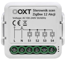 Moduł OXT mini sterownik scen 12 akcji 230V ZigBee TUYA T254