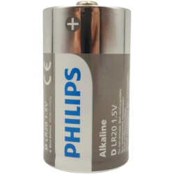 Bateria LR20 PHILIPS ALKALINE D R20