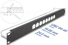 67060 19? D-type patch panel 8 port 1 U black