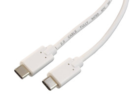 Kabel USB-C / USB-C Talvico DSKU425 Power Delivery 3A/60W 1.0m biały