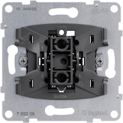 Legrand 765006 Seano Toggle Switch Black 10A LEDs Dust Cover