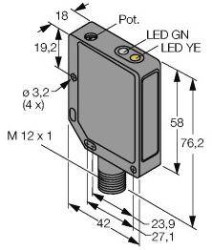 Czujnik dyfuzyjny Turck QMT42VN6AFV400Q 3046857 1 szt.