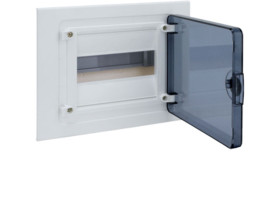 Rozdzielnica podtynkowa 8 modułowa 1x8M drzwi transparentne IP40 GOLF VF108TD HAGER