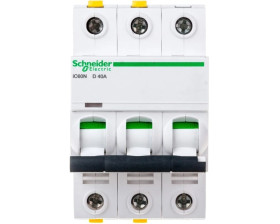 Wyłącznik nadprądowy 3P D 40A 6kA AC iC60N-D40-3 Acti9 A9F05340