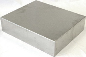 Aluminum enclosure, (L x W x H) 305 x 254 x 76 mm, natural, 1444-12103
