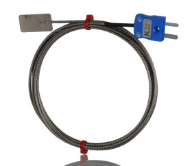 Termopara listkowa K średnica 13mm długość 1m -50 → +350°C Wtyk miniaturowy RS PRO