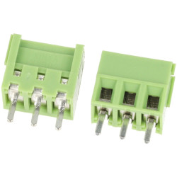 Złącze śrubowe 3PIN raster 3.5 mm zielone