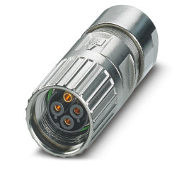 Złącze wielostykowe przemysłowe 4-pinowe M17 Montaż na kablu Gniazdo Phoenix Contact