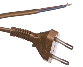 Przewód przyłączeniowy 300cm z wyłącznikiem nożnym złoty SP/WN-300/2x0,75/-ZLO PRW10000212
