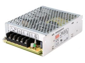 RS-75-5 Zasilacz impulsowy do wbudowania modułowy 60W 5VDC 12A