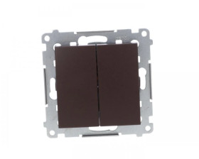 Simon 54 Łącznik świecznikowy, szybkozłącza, brąz mat DW5.01/46