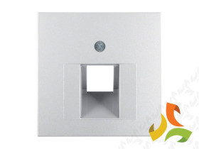 B.Kwadrat/B.7 Płytka czołowa do gniazda komputerowe pojedyncze UAE aluminium mat lakierowany 14071404 HAGER