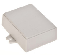 Z-70UJ Obudowa z tworzywa Z70UJ wymiary: 76x59x28mm - pełna, uszy na dłuższej krawędzi - jasna - ABS