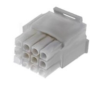 TEC3X4W Obudowa złącza, typ obudowy: wtyk (męska), 12pin, 3x4 (można użyć terminali męskich lub żeńskich) raster pinów: 6.35mm -