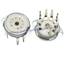 Podstawka lampowa noval do druku z długimi pinami