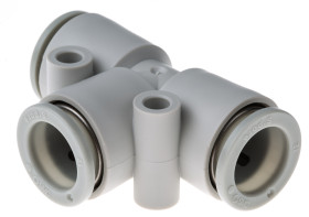 Złączka pneumatyczna Wciskane 12 mm Wciskane 12 mm SMC Adapter teowy do rur