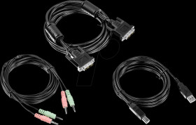 TK-CD10 KVM cable set, DVI, USB, audio, 3 m