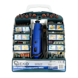 Miniszlifierka 270W z osprzętem - 300 elementów - Geko G81220