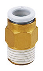 Złączka pneumatyczna M5 męskie Wciskane 4 mm SMC Adapter gwintowany prosty M5 x 0,8 męskie