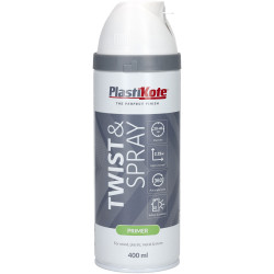 PlastiKote 440.0025000.076 25000 Primer Spray White 400ml