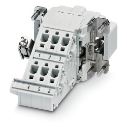 Wzmocnione złącze zasilania 6-pinowe Phoenix Contact 16A 500 V Męski