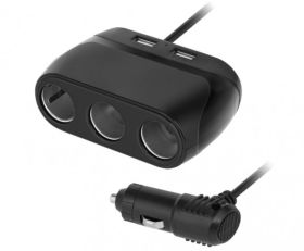 ROZGALEZNIK ZAPALNICZKI X 3 GN.+USB 3,1A