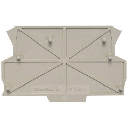 Weidm&#xFC;ller 8389030000-1 AP MCZ1.5 end plate beige 1pc for terminals