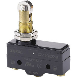 TruComponents 78-0899 Microswitch, On/(On),15A,Roller Plunger