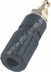 3250-SW Gniazdo laboratoryjne (aparatowe) izolowane 4mm, przyłącze lutowane, 30A, czarne, ELECTRO-PJP, 3250SW