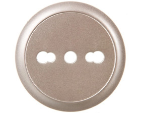 CELIANE Plakietka gniazda 2P+Z pojedynczego włoskiego tytan 068436