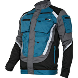 Bluza robocza BHP czarno-szaro-turkusowy z odblaskami 2XL L4040305 Lahti Pro CB-870152