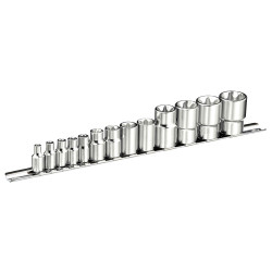 Expert E034801 TORX Socket Set of 13 1/4 3/8 &amp; 1/2in Drive