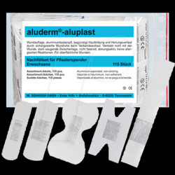 1009916 aluderm plaster dispenser, aluplast refill pack
