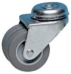 Koło samonastawne średnica kabla 50mm Pojedyncza śruba Guitel Hervieu 60kg wysokość całkowita 73mm