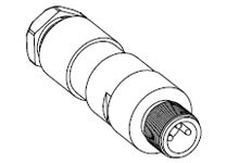 Złącze wielostykowe przemysłowe 3-pinowe M8 Montaż na kablu Wtyczka Molex