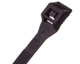 Opaska kablowa z płaską główką 200x8,8mm czarna BMCOL6501 /100szt./