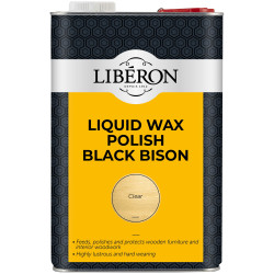 Liberon 126890 Liquid Wax Polish Black Bison Clear 5 litre